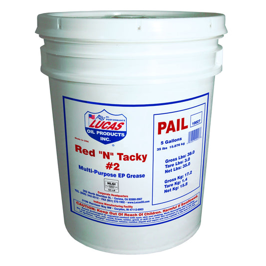 Lucas Oil Products Red "N" Tacky Grease NLGI#2 10027