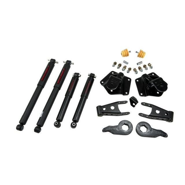 BELLTECH 763ND LOWERING KITS Front And Rear Complete Kit W/ Nitro Drop 2 Shocks 1995-1999 Chevrolet Tahoe/Yukon (4DR) 92-94 Chevrolet Blazer (4DR) 1 in. or 3 in. F/3 in. R drop W/ Nitro Drop II Shocks