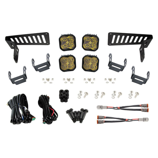 Diode Dynamics - SS3 Cowl Kit for 2018+ Jeep Wrangler/Gladiator Yellow Pro DD6556