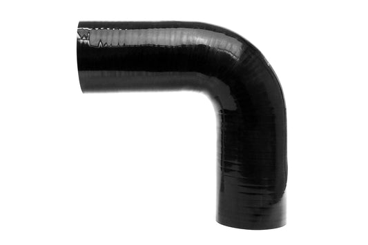 HPS Performance Silicone 90 Degree Elbow Coupler HoseHigh Temp 4-ply Reinforced2-1/4" IDBlack HTSEC90-225-BLK
