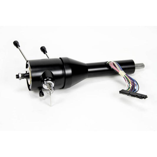 IDIDIT Universal 12" Tilt Floor Shift w/Ignition; Black Powder Coat 1520120051