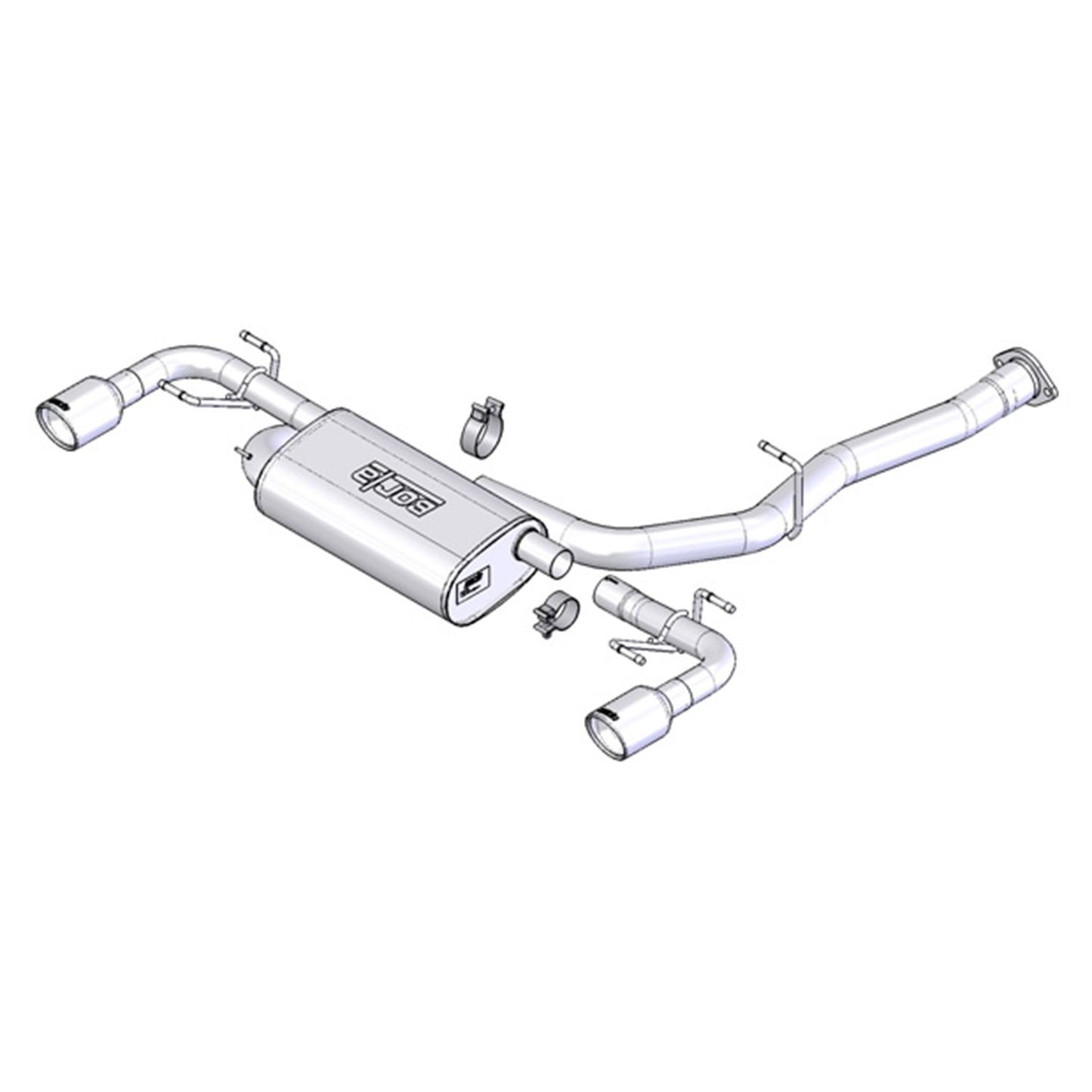 Borla RX-8 2003-2009 Cat-Back(tm) Exhaust System EC-Type Approved 1014015