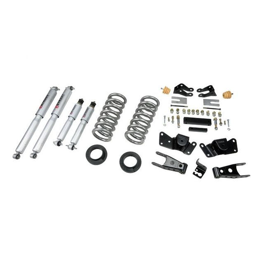 BELLTECH 715SP LOWERING KITS Front And Rear Complete Kit W/ Street Performance Shocks 1997-2000 Chevrolet Silverado/Sierra 3/4 Ton & 1 Ton (Crew Cab/Dually) 1 in. or 2 in. F/4 in. R drop W/ Street Performance Shocks