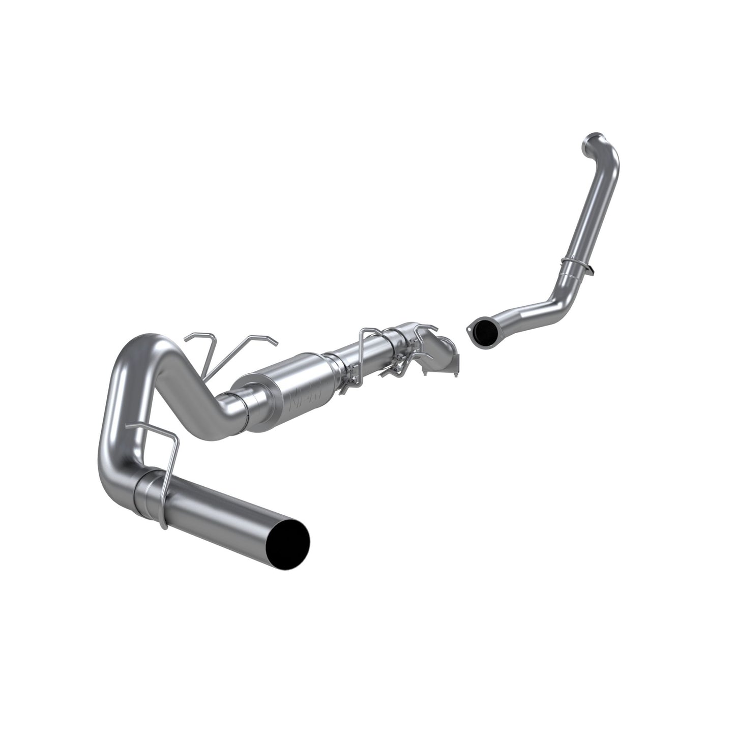 MBRP Exhaust 4in. Turbo Back; Single Side (Stock Cat) S6206P