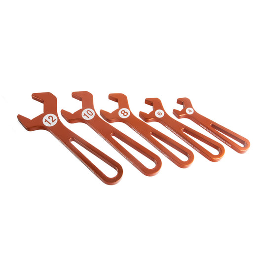 Deatschwerks T6061 AN Hose End Wrench Set (Sizes 4, 6, 8, 10,12) DEW-6-02-1009