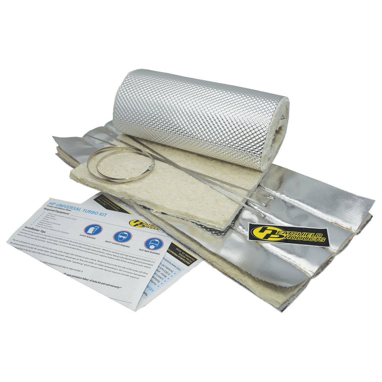 Heatshield Products Universal turbo shield kit, Easy to install, Rated for 18F continuous 300000