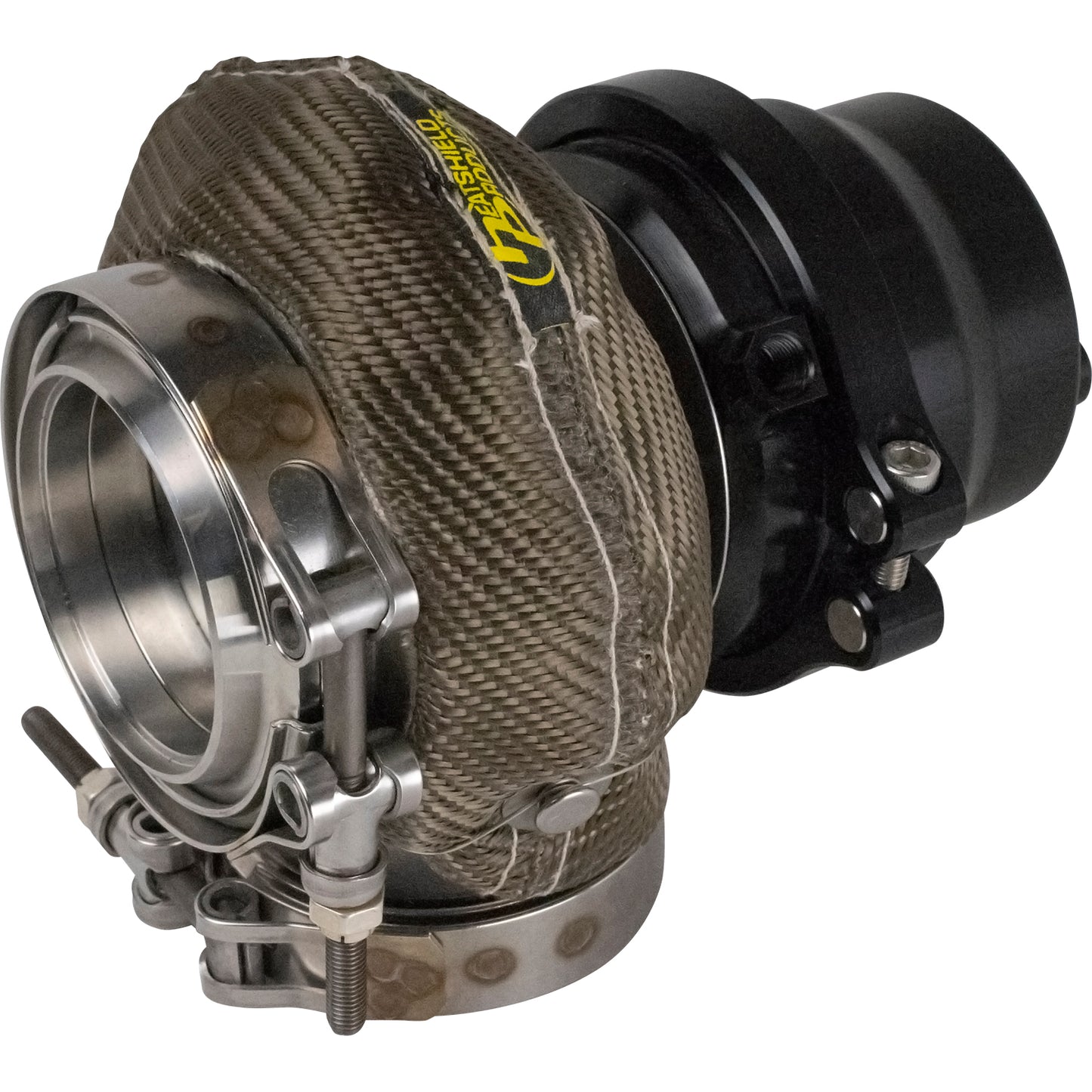 Heatshield Products Protects wastegate diaphragm, Rugged lava rock fiber, Rated for 18F 300176