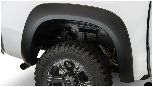 Bushwacker 30036-02 Black Extend-A-Fender Style Smooth Finish Rear Fender Flares For 2007-2013 Toyota Tundra