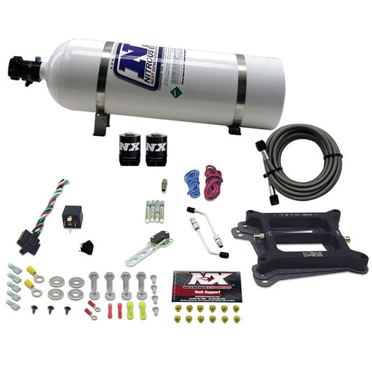 Nitrous Express 4150 4-BBL/ALCOHOL (50-100-150-200-250-300HP) WITH 15LB BOTTLE NX-30045-15