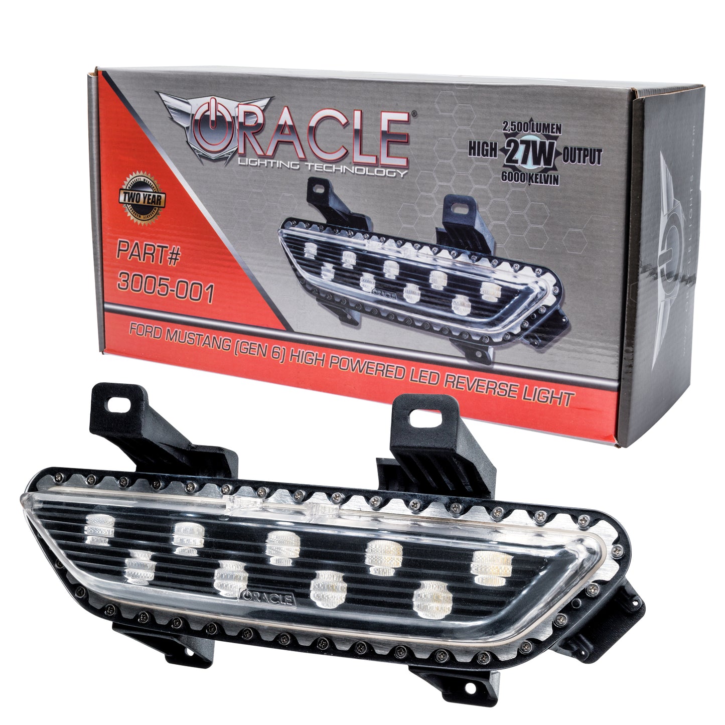 Oracle Lighting 3005-001 - ORACLE 2015-2018 Ford Mustang High Output LED Reverse Light - Clear