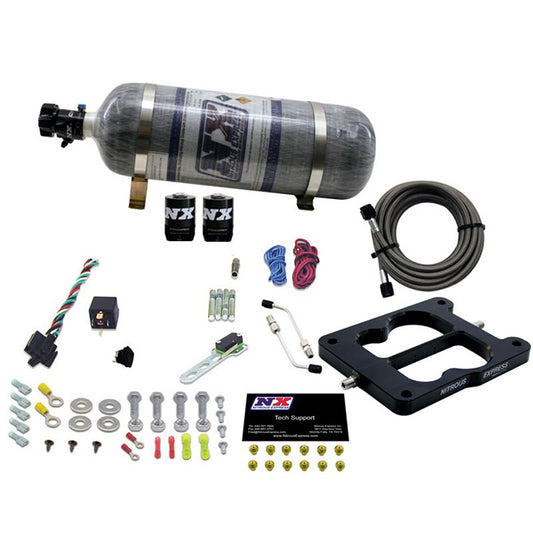 Nitrous Express Q-JET/HOLLEY SPREAD BORE (50-100-150-200-250-300HP) WITH COMPOSITE BOTTLE NX-30080-12
