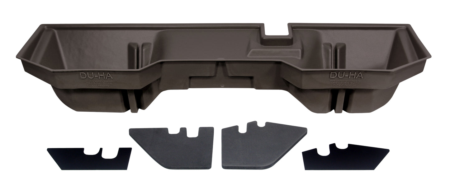 DU-HA 30086 Dodge Underseat Storage Console Organizer And Gun Case - Dark Brown