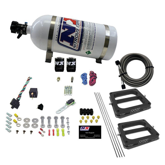 Nitrous Express DUAL/Dominator/GASOLINE (50-100-150-200-250-300HP) WITH 10LB BOTTLE NX-30270-10