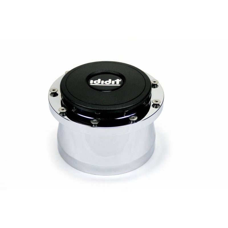 IDIDIT Steering Wheel Adaptor; 9 Bolt w/Horn Button; Polished 2201310040