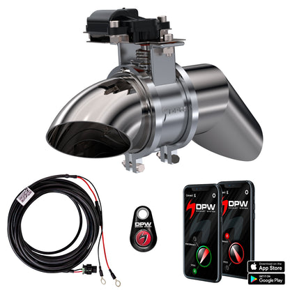 DPW Electric Exhaust Cutout EVO Kit For Single Exhaust 3 In 30306