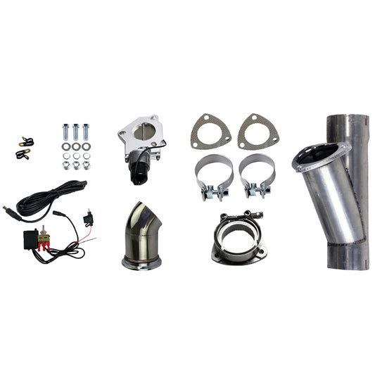 Granatelli Electronic Exhaust Cutout Systems - Aluminized Mild Steel - Slip Fit 303530