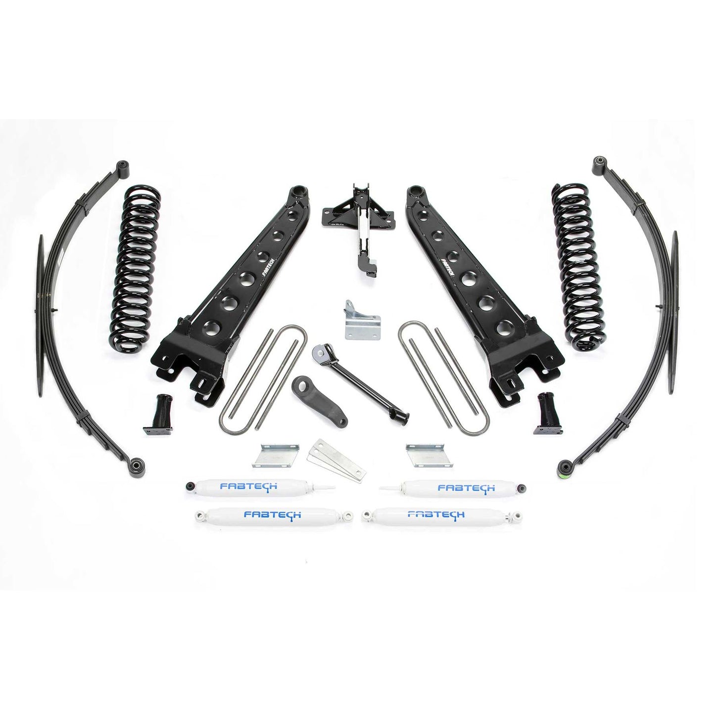 Fabtech 8" RAD ARM SYS W/COILS & RR LF SPRNGS & PERF SHKS 2008-16 FORD F250/350 4WD K2128