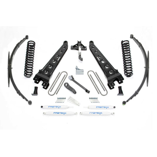 Fabtech 8" RAD ARM SYS W/COILS & RR LF SPRNGS & PERF SHKS 2008-16 FORD F250/350 4WD K2128