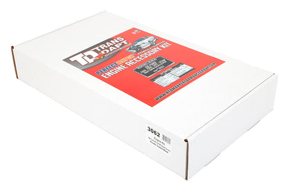 Trans-Dapt Performance Powder-Coated Engine Kit; 1962-85 Sb Ford 260-351W (Windsor Block); Short Valve Covers- Asphalt Black 3062