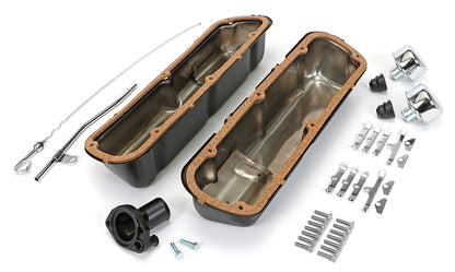 Trans-Dapt Performance Powder-Coated Engine Kit; 1962-85 Sb Ford 260-351W (Windsor Block); Short Valve Covers- Asphalt Black 3062