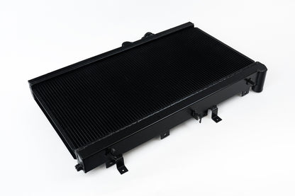 CSF Cooling Racing 02-07 Subaru Impreza WRX/STI All-Aluminum Radiator - W/ Filler Neck - Black 3076B