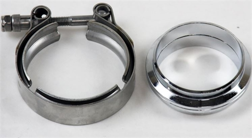 Granatelli V-Bands And Clamps - Stainless Steel Flat Flange 308522