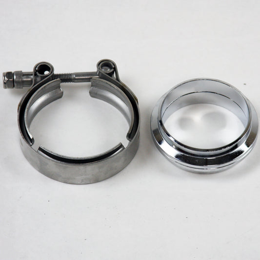 Granatelli V-Bands And Clamps - Stainless Steel Flat Flange 308525