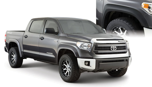 Bushwacker 30919-02 Black Extend-A-Fender Style Smooth Finish 4-Piece Fender Flare Set For 2014-2021 Toyota Tundra