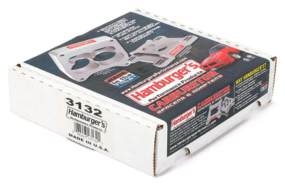 HAMBURGER'S PERFORMANCE PRODUCTS HAMBURGER BILLET 2 IN. HOLLEY 2V 1.5 IN. PORTED SPACER MOD-4 RACING 3132
