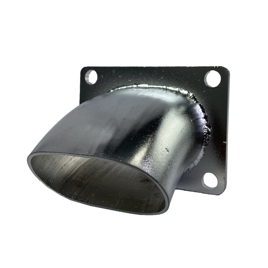 Granatelli 3" True Oval Turn Down 45 Angle - Fixes Problems Caused By QTP # 11338 313540