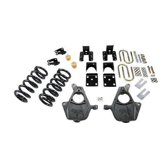BELLTECH 674 LOWERING KITS Front And Rear Complete Kit W/O Shocks 2004-2006 Chevrolet Silverado/Sierra (Crew Cab 4DR) 3 in. F/4 in. or 5 in. R drop W/O Shocks