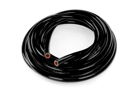 HPS Performance Silicone Heater Hose TubingHigh Temp Reinforced7/8" ID25 Feet RollBlack HTHH-087-BLKx25