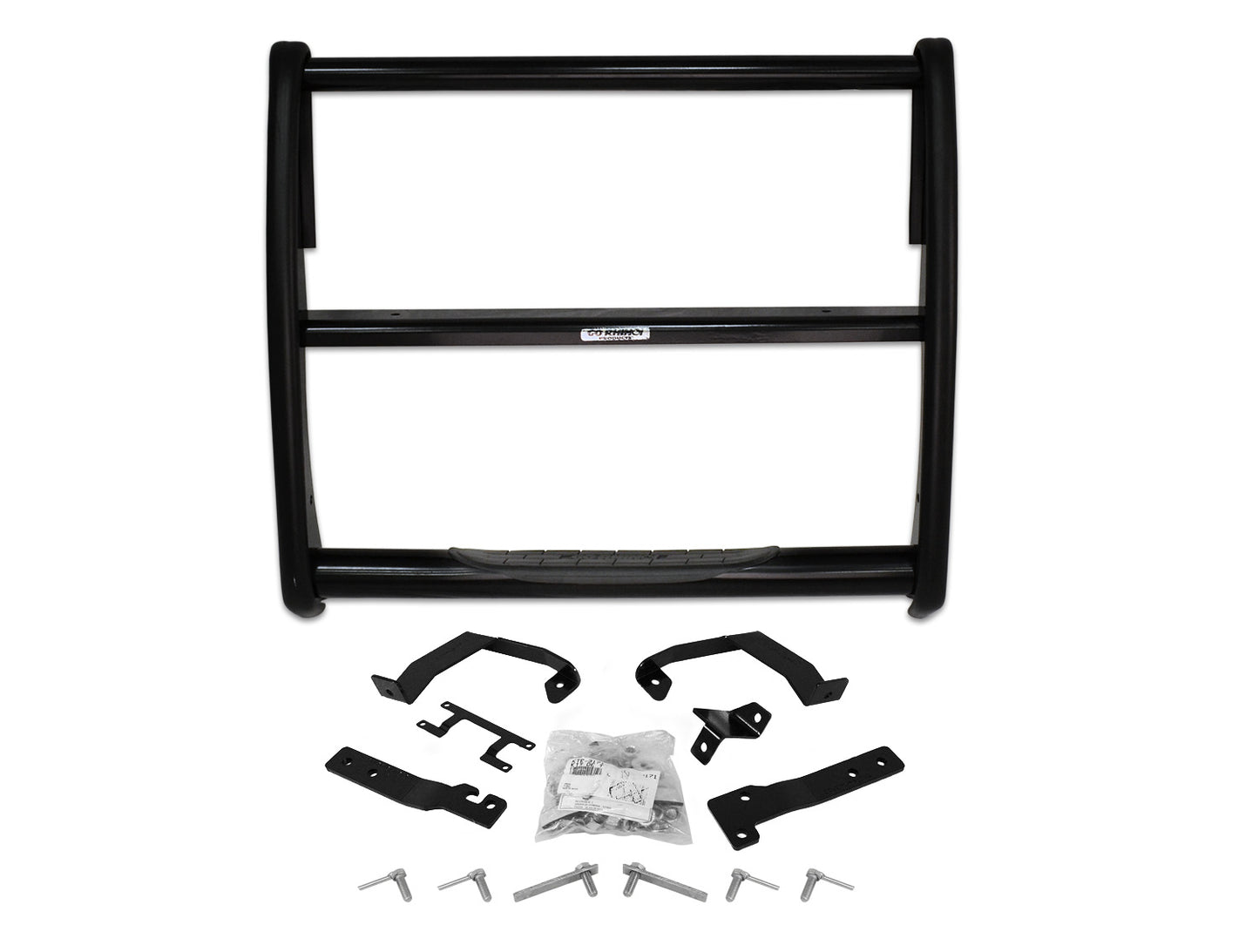 Go Rhino 3174B 3000 Series StepGuard Center Grille Guard Only Black Powder Coat