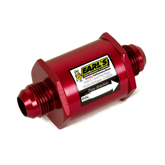 Earls Performance Aluminum In-Line Oil Filter 230316ERL