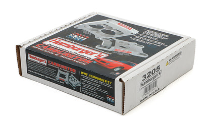 HAMBURGER'S PERFORMANCE PRODUCTS HAMBURGER'S PERFORMANCE 1 IN. DOMINATOR CARBURETOR SPACER; SMOOTH-BORE PORTED- CNC MACHINED CNC MACHINED BILLET ALUMINUM 3205