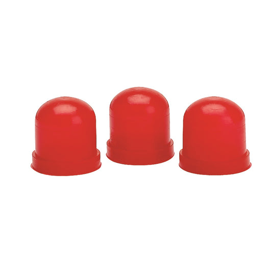 AutoMeter LIGHT BULB BOOTS RED QTY. 3 3214