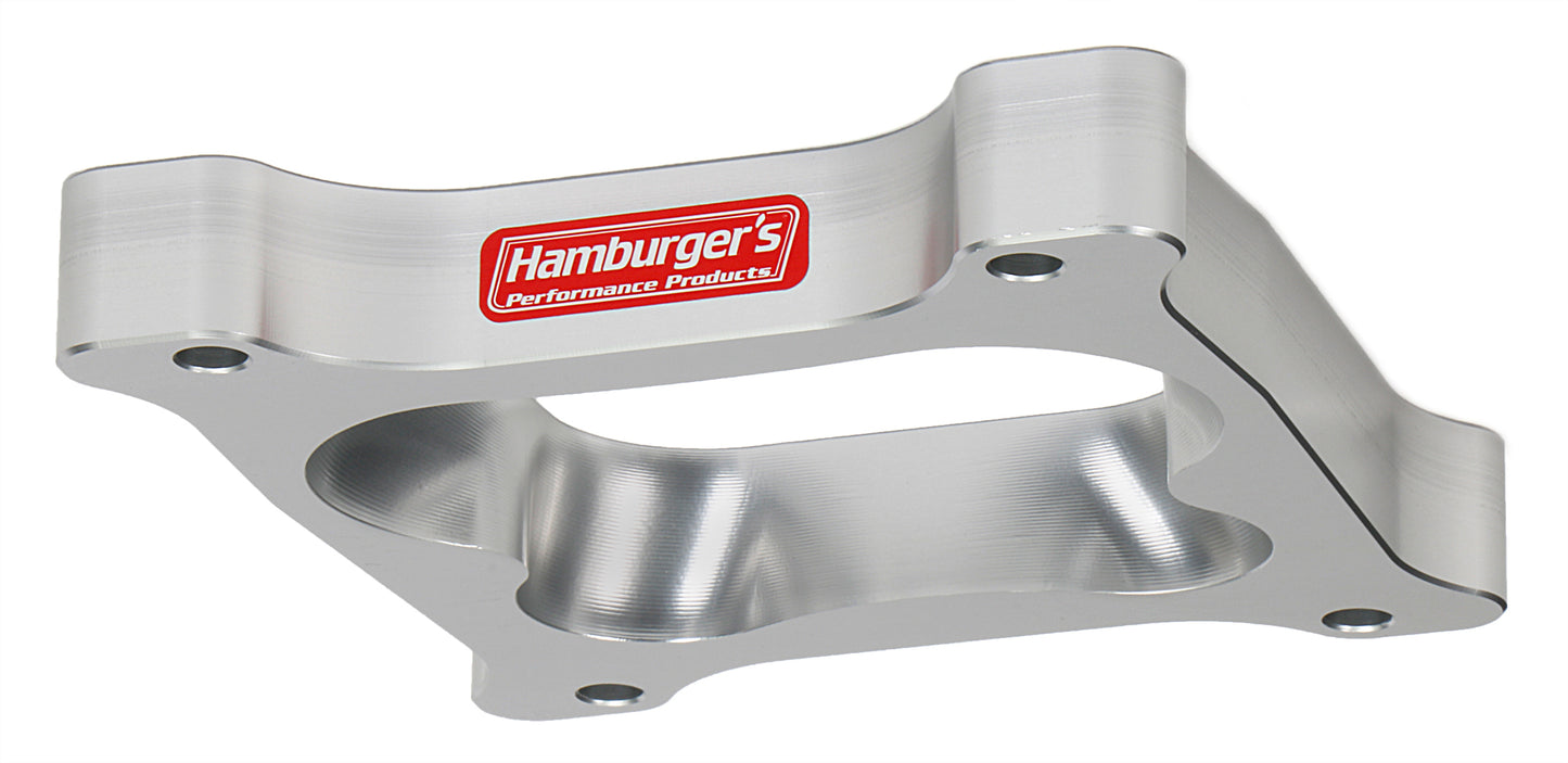 HAMBURGER'S PERFORMANCE PRODUCTS CARBURETOR ADAPTER; BILLET ALUMINUM- 1 IN. HOLLEY/ AFB TO QUADRAJET 3220