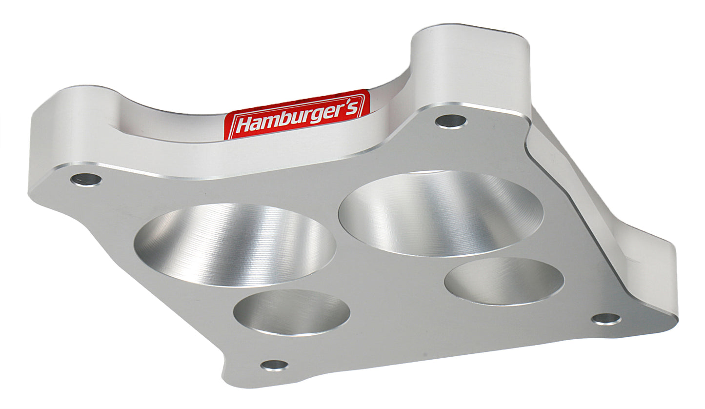 HAMBURGER'S PERFORMANCE PRODUCTS CARBURETOR ADAPTER; BILLET ALUMINUM- 1 IN. HOLLEY/ AFB TO QUADRAJET 3224