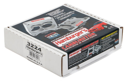 HAMBURGER'S PERFORMANCE PRODUCTS CARBURETOR ADAPTER; BILLET ALUMINUM- 1 IN. HOLLEY/ AFB TO QUADRAJET 3224