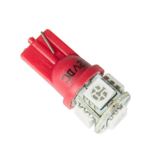 AutoMeter LED BULB REPLACEMENT T3 WEDGE RED 3284