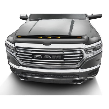 Auto Ventshade 753163-JSC Aeroskin LightShield Color Hood Protector Billet Silver Metallic For 2019-2022 Ram 1500; Will Not Fit Rebel And TRX Models