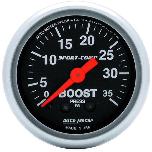 AutoMeter 2-1/16 in. BOOST 0-35 PSI SPORT-COMP 3304