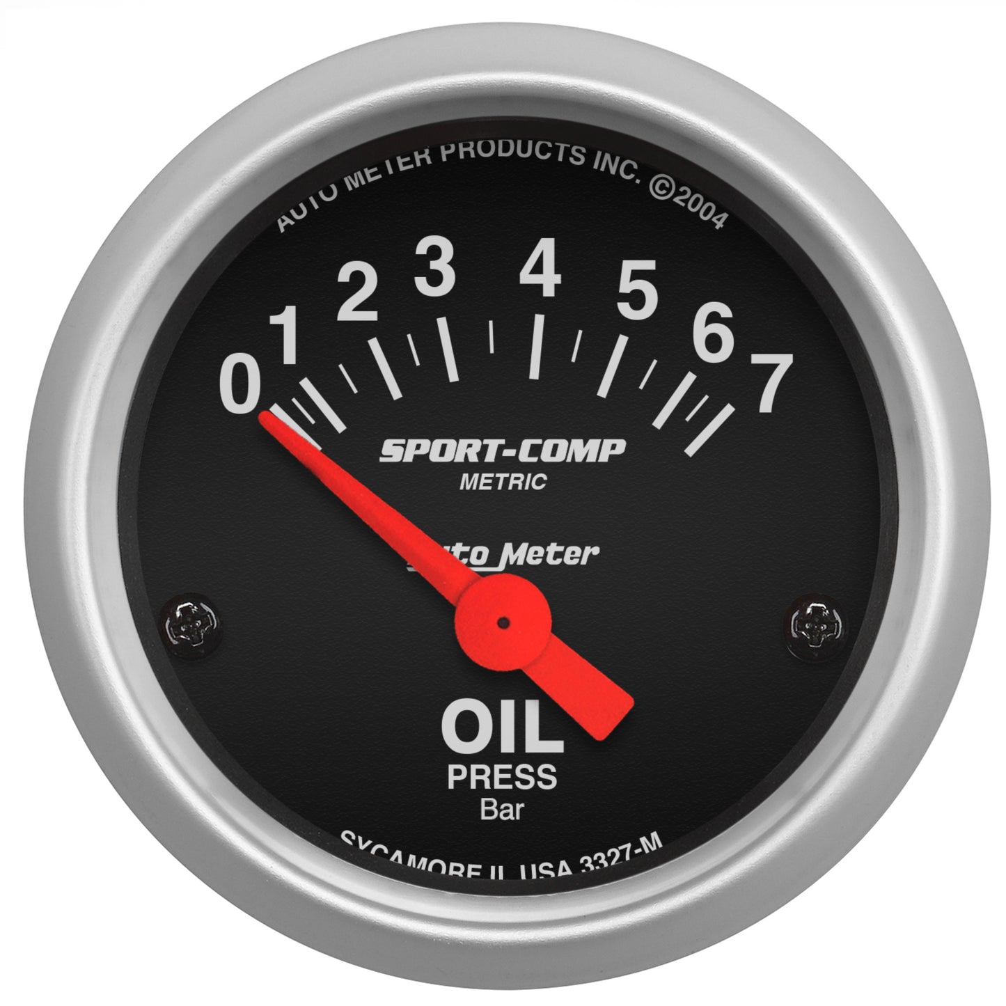 AutoMeter 2-1/16 in. OIL PRESSURE 0-7 BAR SPORT-COMP 3327-M