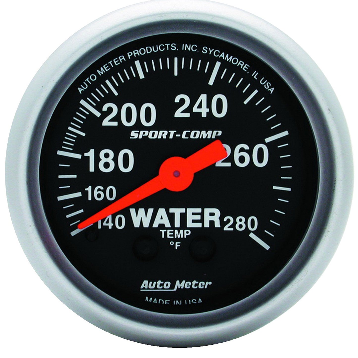 AutoMeter 2-1/16 in. WATER TEMPERATURE 140-280 Fahrenheit SPORT-COMP 3331