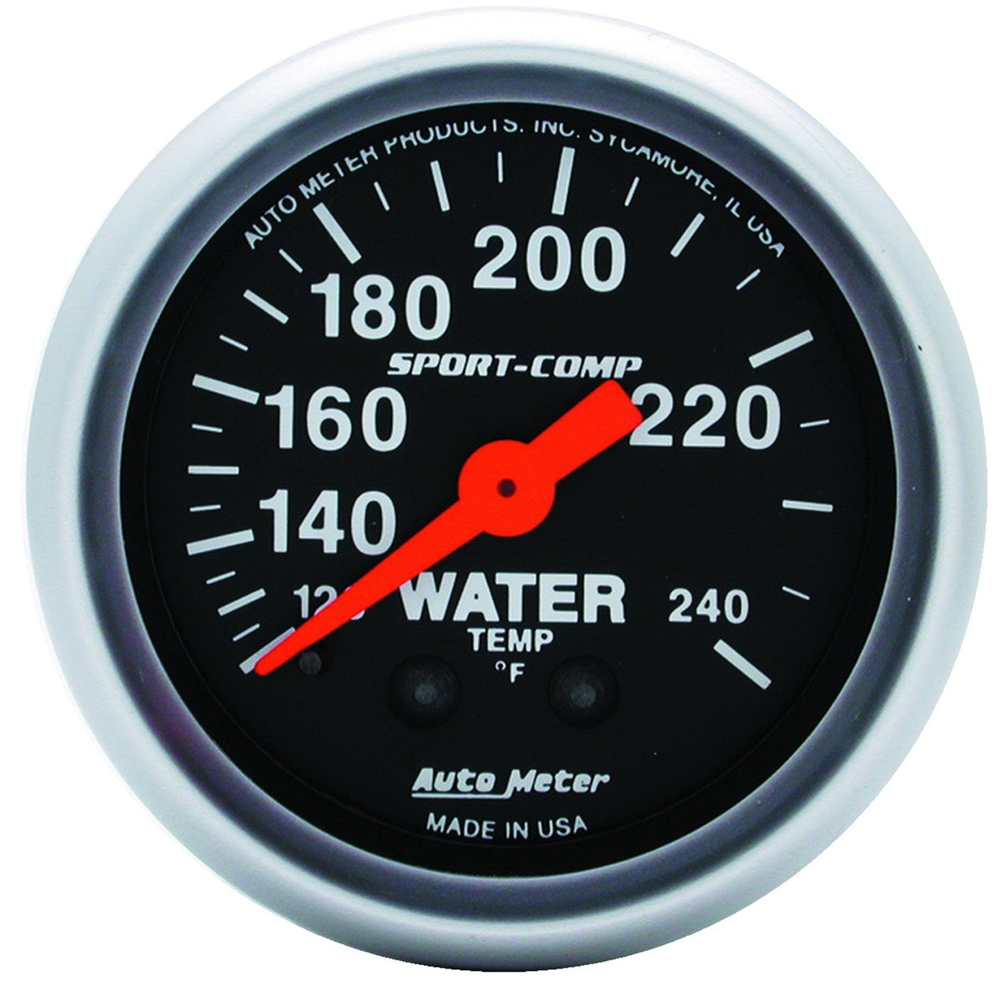 AutoMeter 2-1/16 in. WATER TEMPERATURE 120-240 Fahrenheit SPORT-COMP 3333