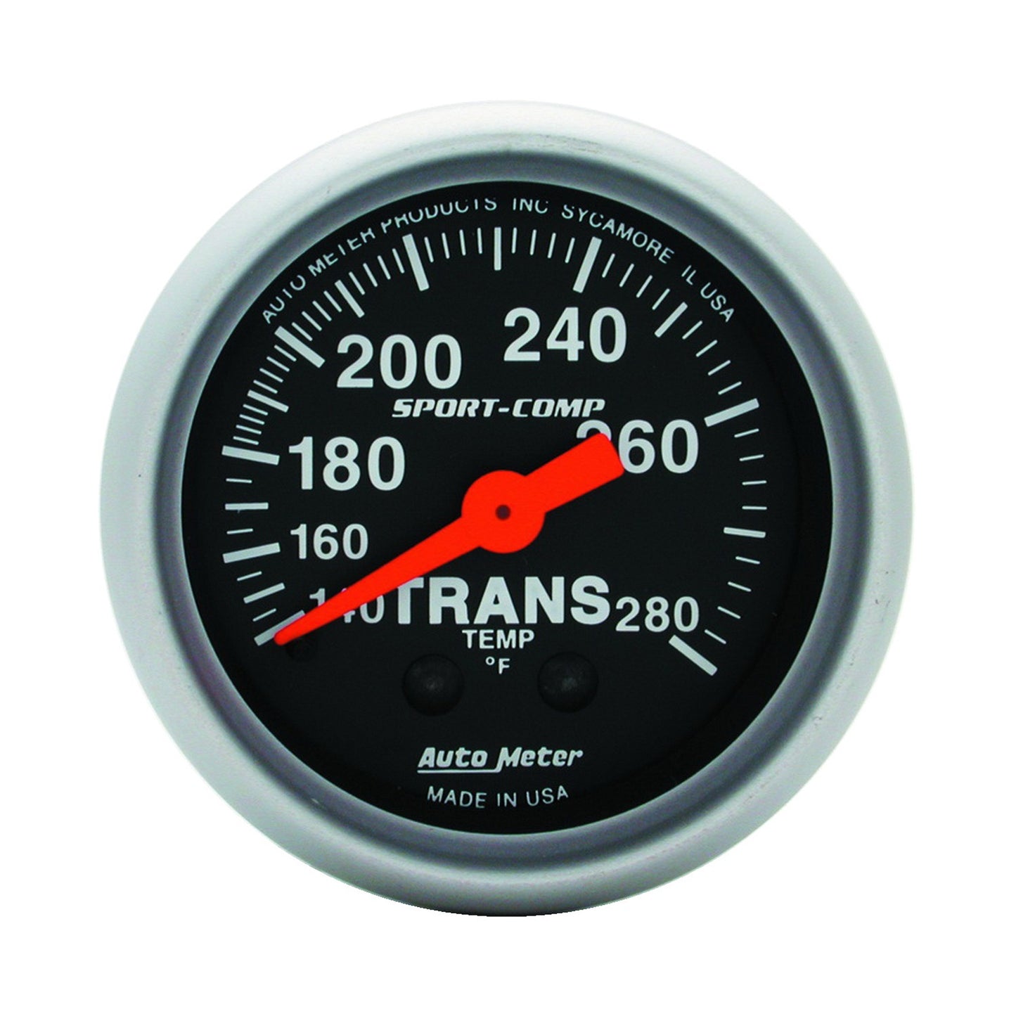 AutoMeter 2-1/16 in. TRANSMISSION TEMPERATURE 140-280 Fahrenheit SPORT-COMP 3351