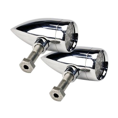 Lazer Star Lights RED LED XS POINT CHROME RIGID MOUNT LSK76801R-R
