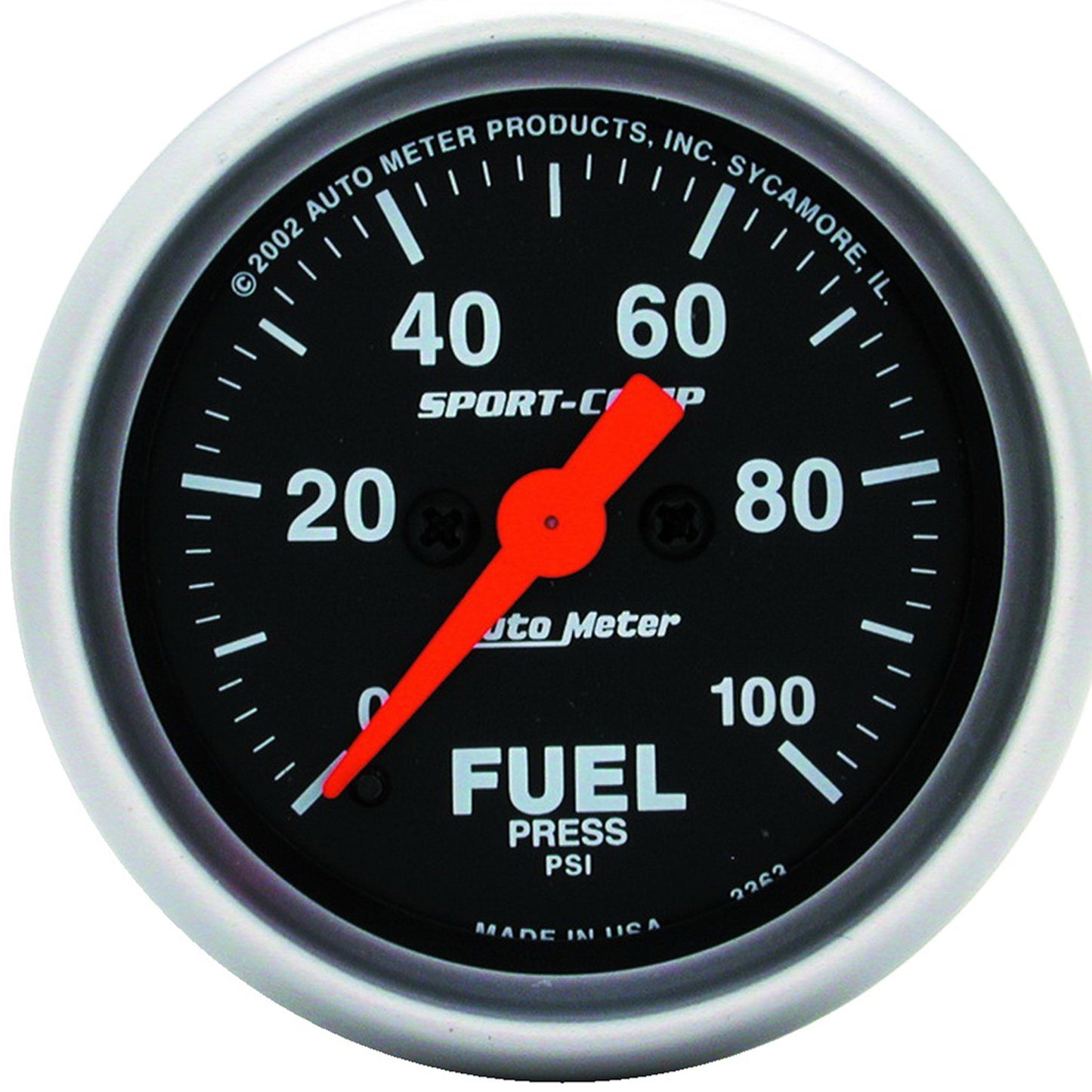 AutoMeter 2-1/16 in. FUEL PRESSURE 0-100 PSI SPORT-COMP 3363
