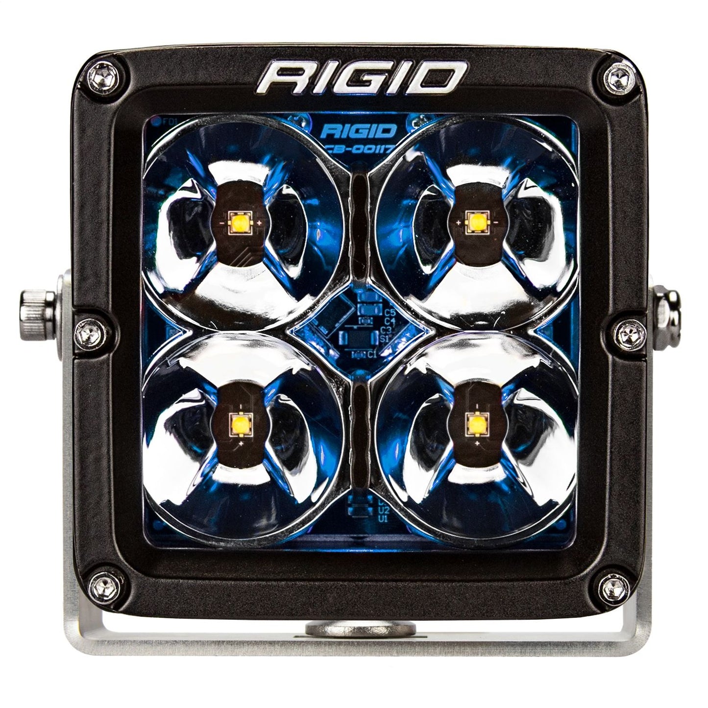 RIGID Industries Radiance Pod XL With Blue Backlight Surface Mount Black Housing Pair 32202