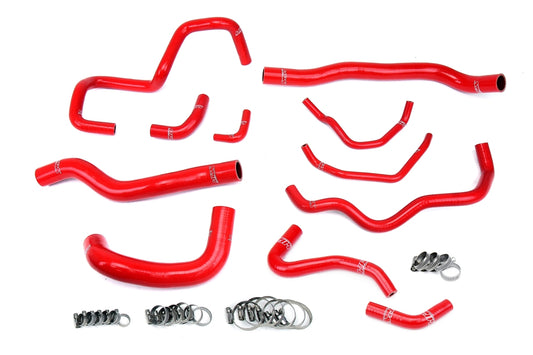 HPS Performance 3-ply Reinforced Silicone Replaces Rubber Coolant Hoses 57-1876-RED
